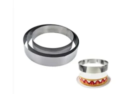 3 Cercles A Pâtisserie 20 24 26Cm Inox