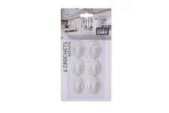 6 Crochets Adhésifs