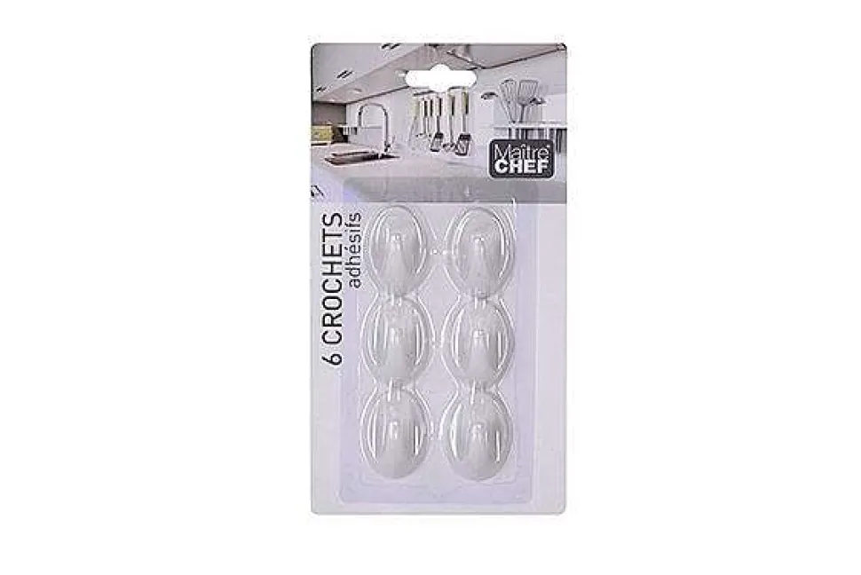 6 Crochets Adhésifs