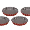 4 Moules Tartelette 12Cm Acier
