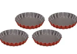 4 Moules Tartelette 12Cm Acier