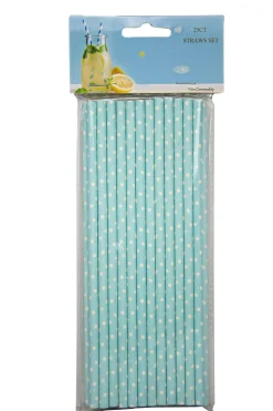 25 Pailles Papier 19.5Cm