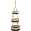 maxibazar 3 Paniers En Osier Suspendus 25X10 20X9 15X8