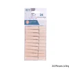 24 Pinces Linge Bois 7.4Cm