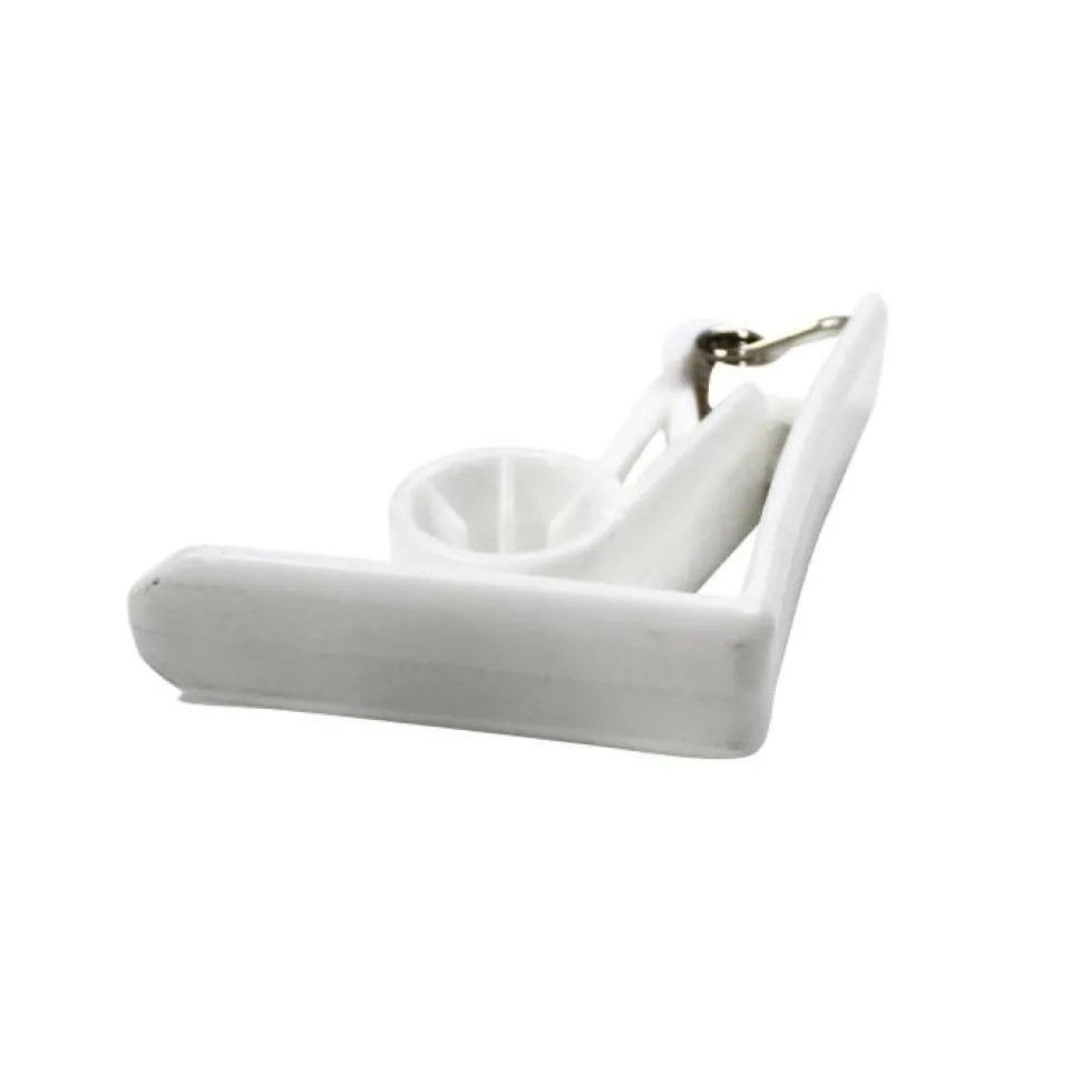 maxibazar 4 Pinces 6X5.3 Cm Plastique Blanche