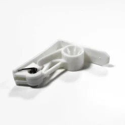 maxibazar 4 Pinces 6X5.3 Cm Plastique Blanche