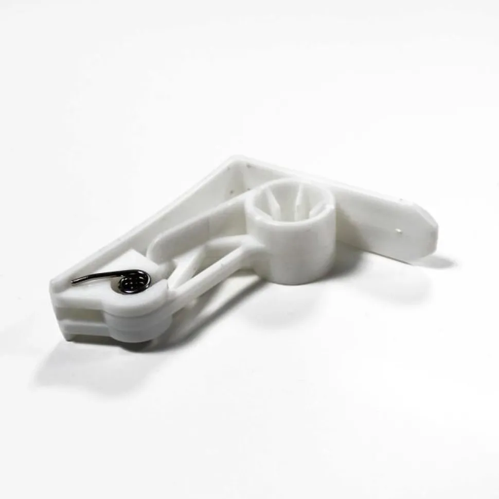 maxibazar 4 Pinces 6X5.3 Cm Plastique Blanche