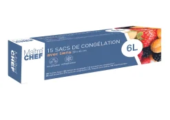 15 Sachets Congelation 6L 30X46Cm
