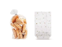 20 Sachets Cookies Noel Imprime Etoiles