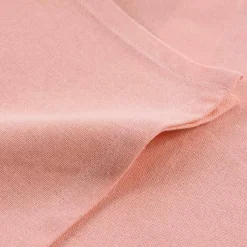 maxibazar 3 Serviettes De Table 40X40 Cm Coton Uni Initia Rose