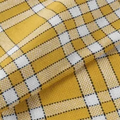 maxibazar 3 Serviettes De Table 45X45 Cm Coton Tisse Traditio Jaune