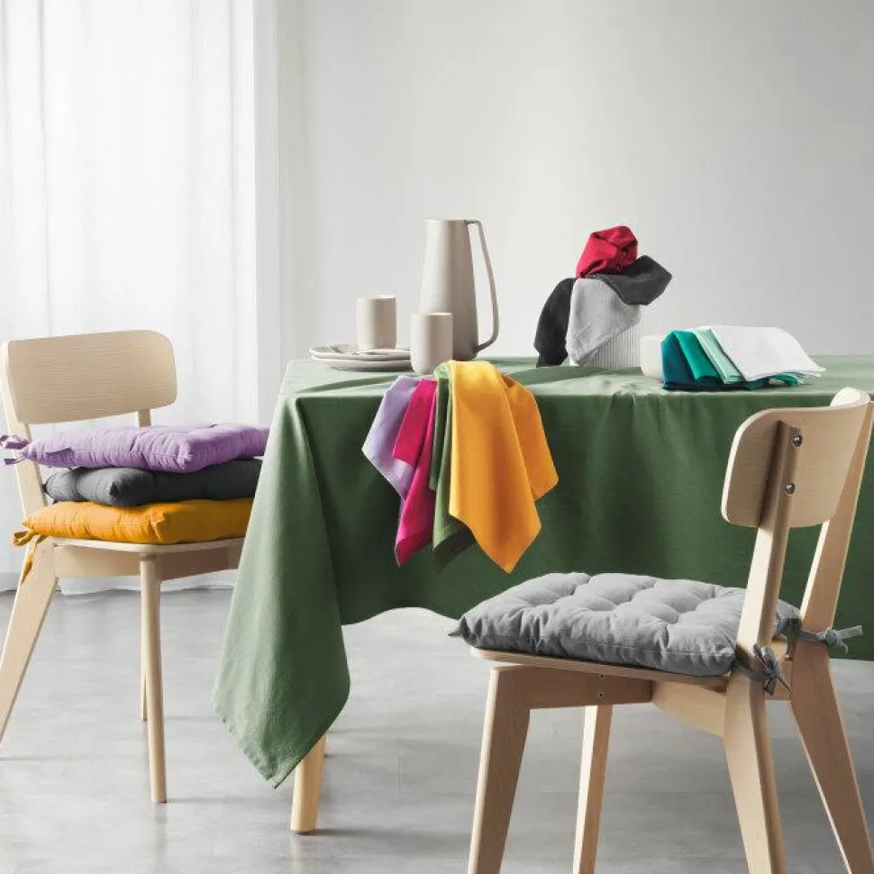 maxibazar 3 Serviettes De Table 40X40Cm Recycle Uni Menthe