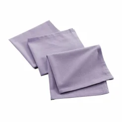 maxibazar 3 Serviettes De Table 40X40Cm Recycle Uni Lilas