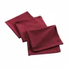 maxibazar 3 Serviettes De Table 40X40Cm Recycle Uni Bordeaux