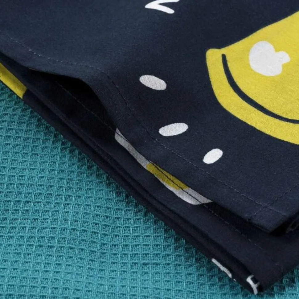 maxibazar 2 Torchons 50X70 Cm Coton Imp Uni Mini Chef Recette