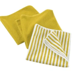 maxibazar 3 Torchons 40X40 Cm Microfibre Cuistot Jaune