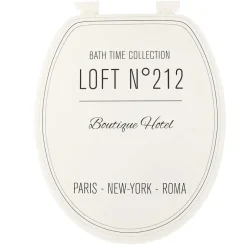 Abattant Wc 18 Pouces Design Imprime Neo Retro Blanc