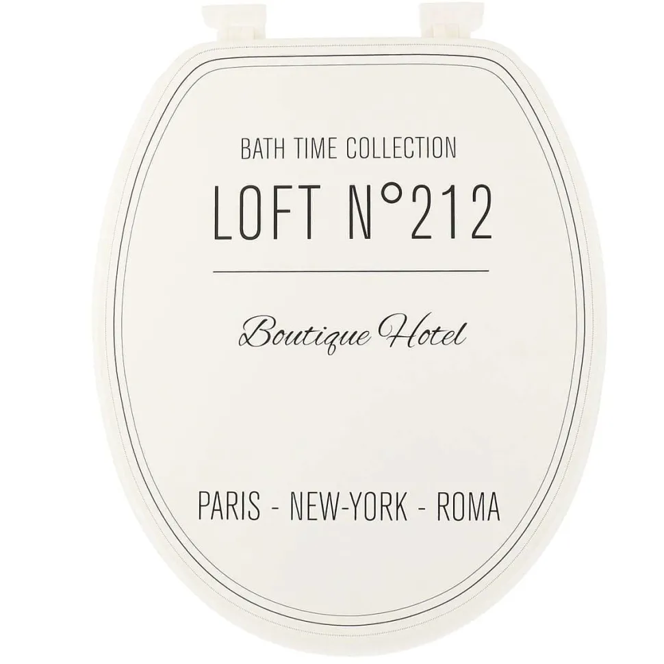 Abattant Wc 18 Pouces Design Imprime Neo Retro Blanc