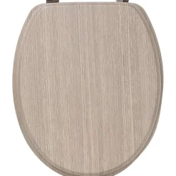 Abattant Wc 18Pouces Attaches Acier Inoxydable Chene Clair