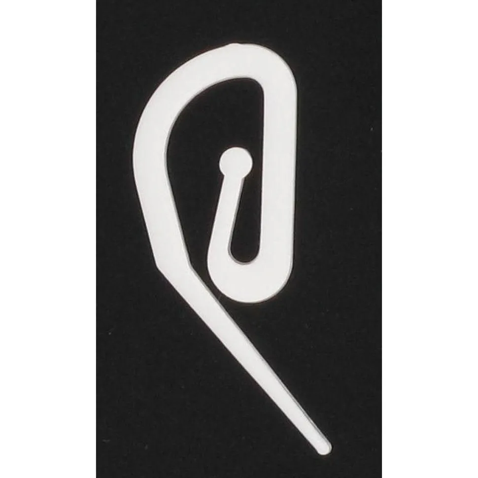 maxibazar Agrafe Plastique Escargot X 25 Blanc