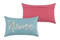 maxibazar Amaryllis Coussin 30X50Cm Bleu