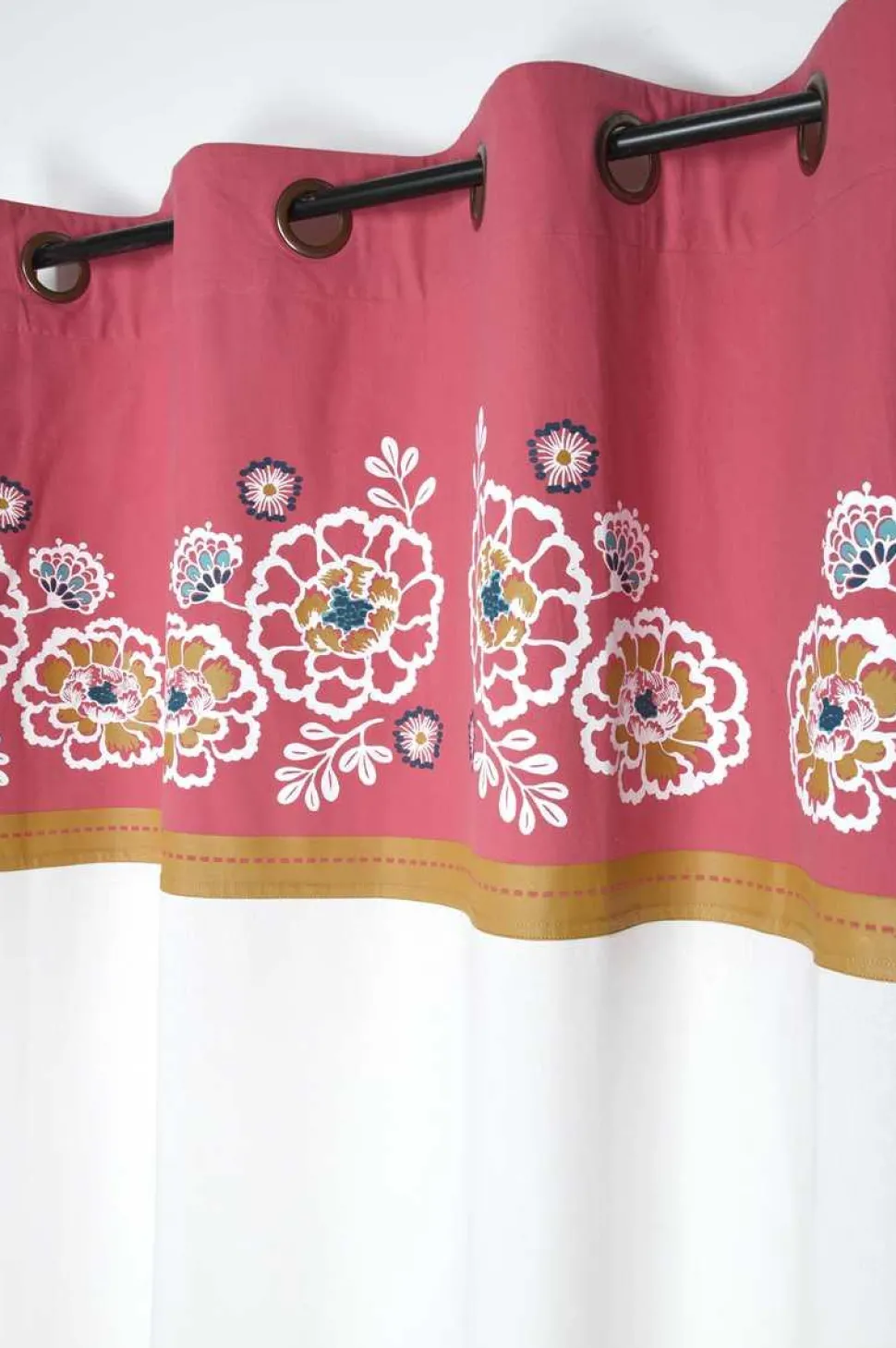 maxibazar Amaryllis Rideau 140X260Cm Multicolore