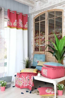 maxibazar Amaryllis Rideau 140X260Cm Multicolore