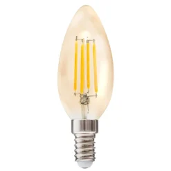 Atmosphera Ampoule Led Droite Ambre E14 C35 2W