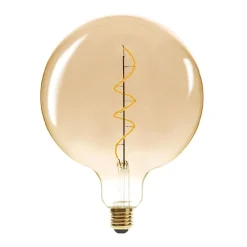 Atmosphera Ampoule Led Globe Ambree Filament Torsade E27