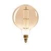 Atmosphera Ampoule Led Globe Ambree Filament Droit E27
