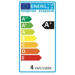 Atmosphera Ampoule Led Torsadee Ambre G125 4W