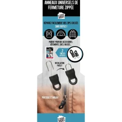 Anneau De Fermeture Eclair Universel X4 Pièces