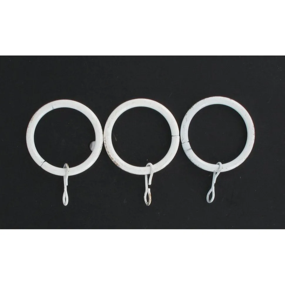 maxibazar Anneaux D20 X8 Blanc Or