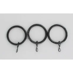 maxibazar Anneaux D20 X8 Noir Argent