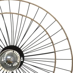 maxibazar Applique Metal Alara Noir D.45Cm