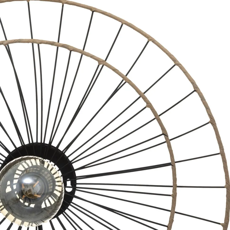 maxibazar Applique Metal Alara Noir D.45Cm