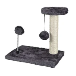 Arbre A Chaton Avec Jouets 28Cm Gris