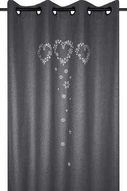 maxibazar Arly Rideau 135X260Cm Oeil Gris Laine