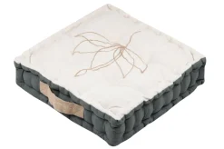 maxibazar Asana Coussin Sol 45X45X10Cm Naturel Coton Recycle