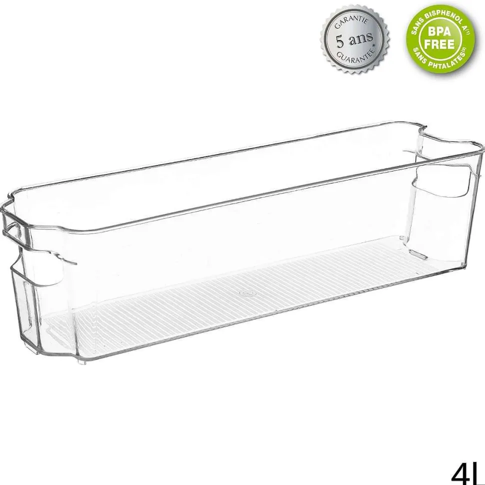 Bac De Rangement Frigo 4L 37X11Cm