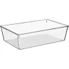 Bac De Rangement Transparent D.15.5X23.3X6.5Cm
