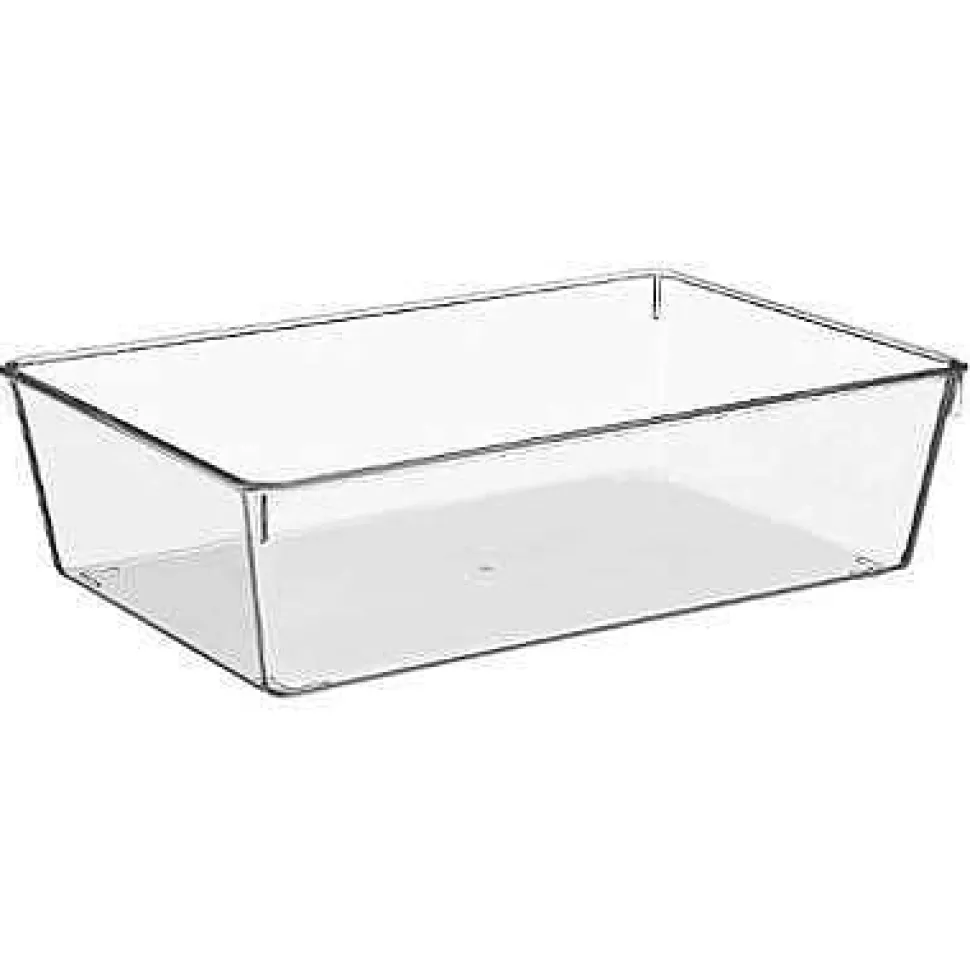 Bac De Rangement Transparent D.15.5X23.3X6.5Cm