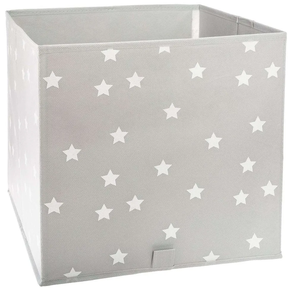 Bac Rangement Gris Etoiles