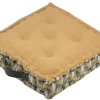 maxibazar Bako Coussin Sol 45X45X10Cm Moutarde
