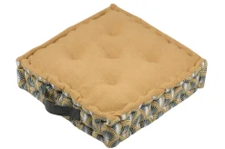 maxibazar Bako Coussin Sol 45X45X10Cm Moutarde
