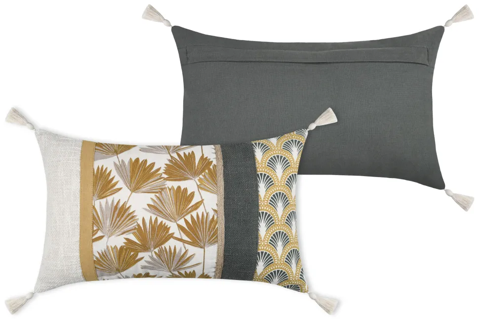 maxibazar Bako Coussin 30X50Cm Moutarde