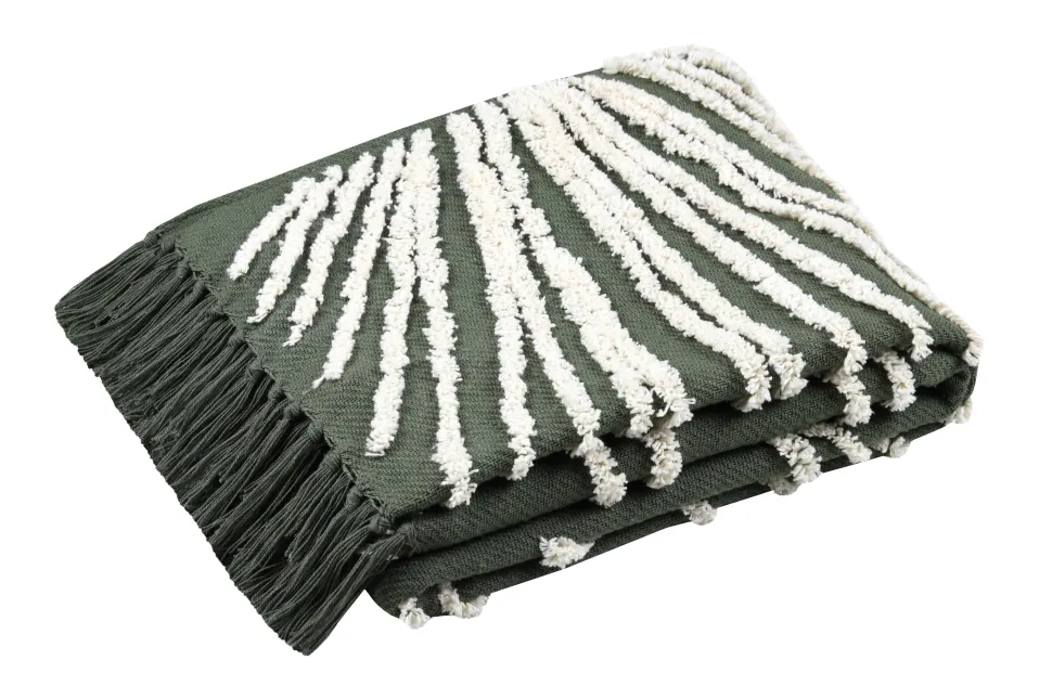 maxibazar Baleares Plaid 130X150Cm Vert