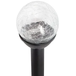 Balise Solaire A Planter Verre Noir Carry H.32Cm