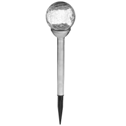 Balise Solaire Inox Et Verre Siva H.36Cm