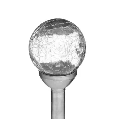 Balise Solaire Inox Et Verre Siva H.36Cm